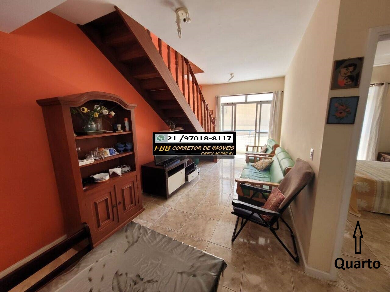 Imagem Apartamento com 2 Quartos para Temporada, 100 m² em Braga - Cabo Frio