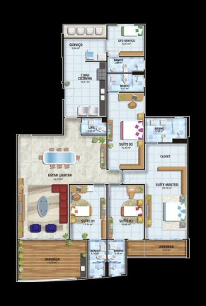 Imagem Apartamento com 4 Quartos à Venda, 382 m² em Renascença - São Luís Imagem Apartamento com 4 Quartos à Venda, 382 m² em Renascença - São Luís