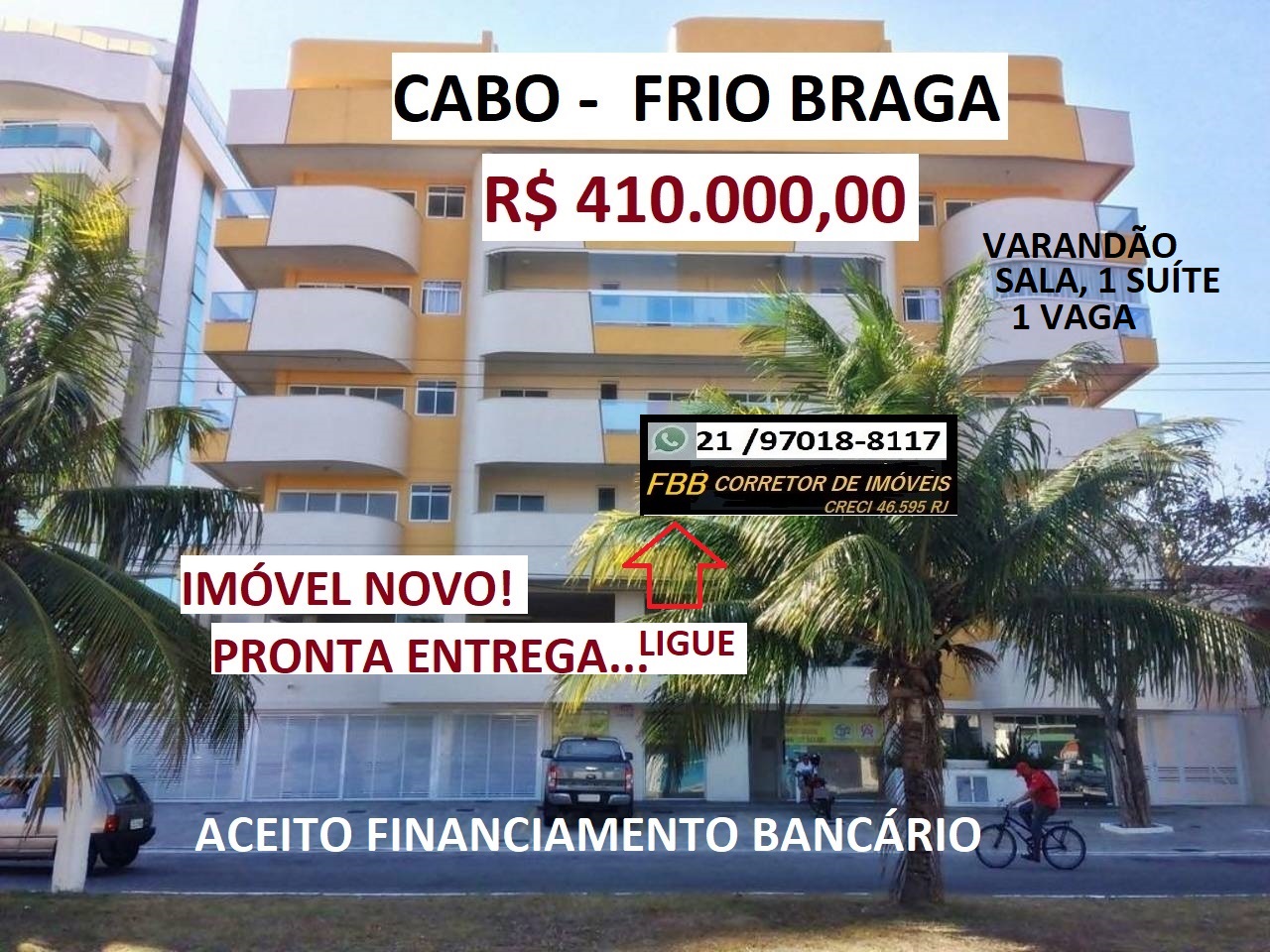 Imagem Apartamento com 1 Quarto à Venda, 55 m² em Braga - Cabo Frio Imagem Apartamento com 1 Quarto à Venda, 55 m² em Braga - Cabo Frio