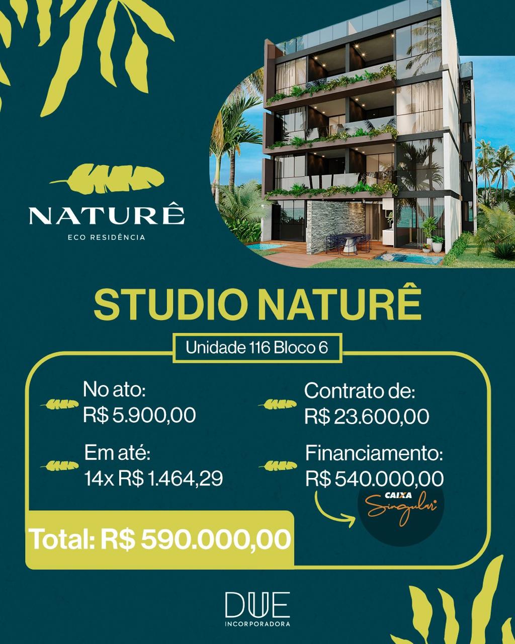 Imagem Apartamento com 1 Quarto à Venda, 30 m²em MURO ALTO - IPOJUCA Imagem Apartamento com 1 Quarto à Venda, 30 m²em MURO ALTO - IPOJUCA