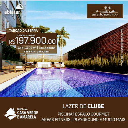 Imagem Apartamento com 2 Quartos à Venda, 43 m² em Jardim Três Irmãos - Taboão da Serra Imagem Apartamento com 2 Quartos à Venda, 43 m² em Jardim Três Irmãos - Taboão da Serra