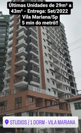 Imagem Apartamento com 1 Quarto à Venda, 29 m² em Vila Mariana - São Paulo Imagem Apartamento com 1 Quarto à Venda, 29 m² em Vila Mariana - São Paulo