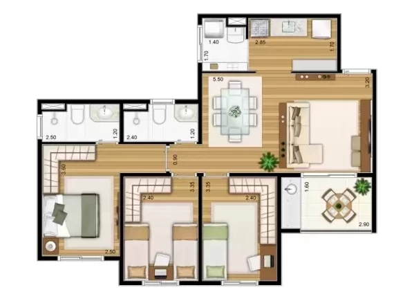 Imagem Apartamento com 3 Quartos à Venda,  em Cidade Luiza - Jundiaí