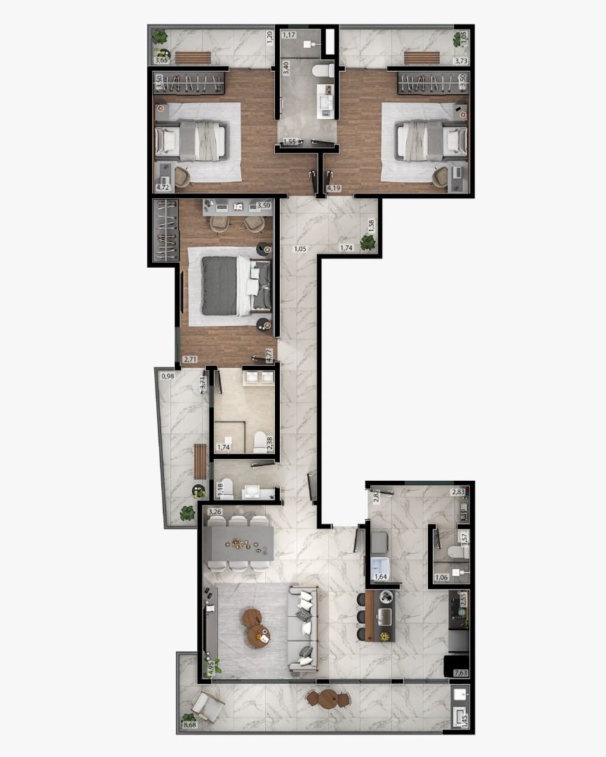Imagem Apartamento com 3 Quartos à Venda, 152 m² em Aeroporto - Juiz de Fora Imagem Apartamento com 3 Quartos à Venda, 152 m² em Aeroporto - Juiz de Fora