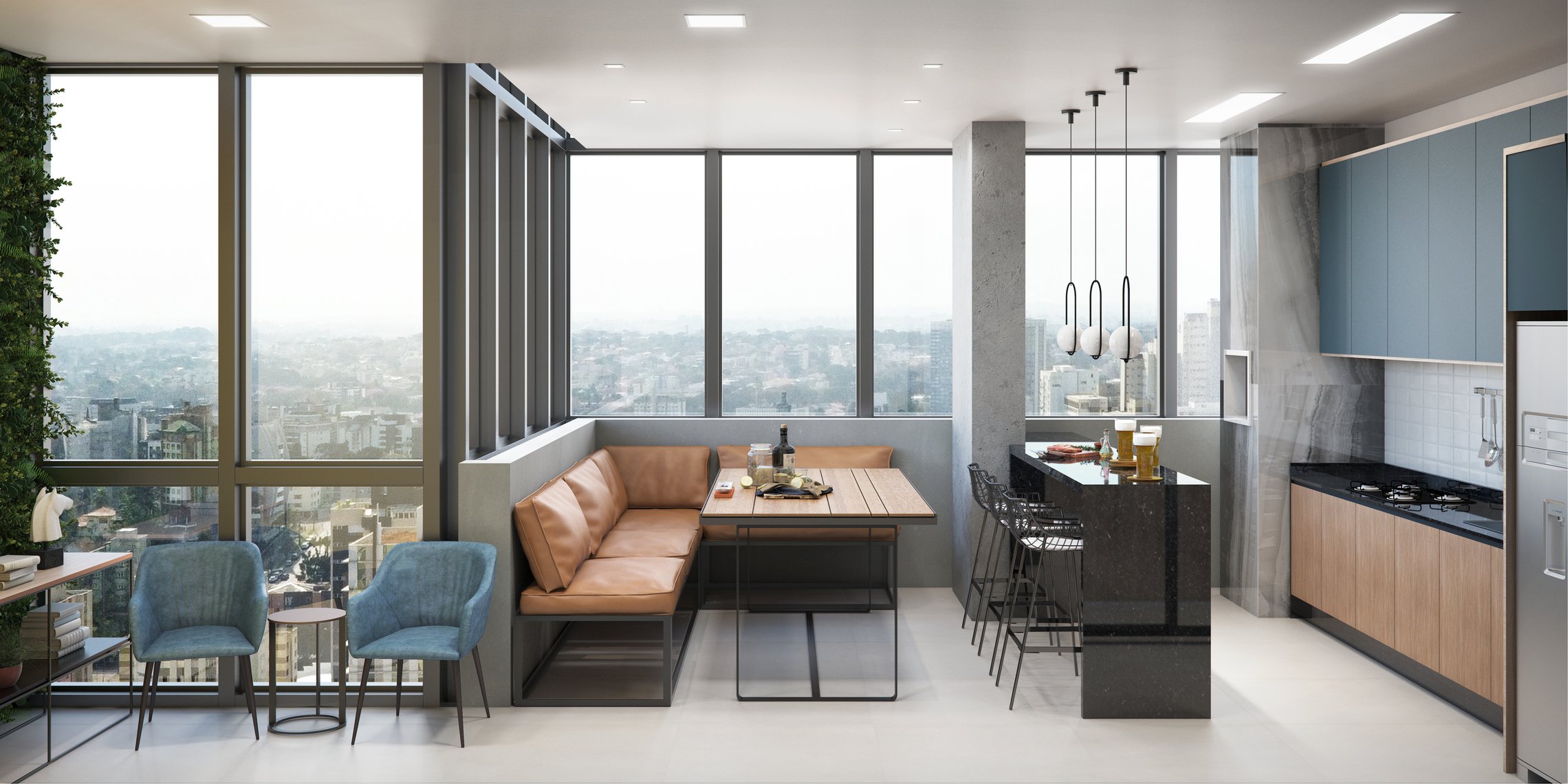 Imagem Apartamento com 2 Quartos à Venda, 34 m²em Centro - Curitiba