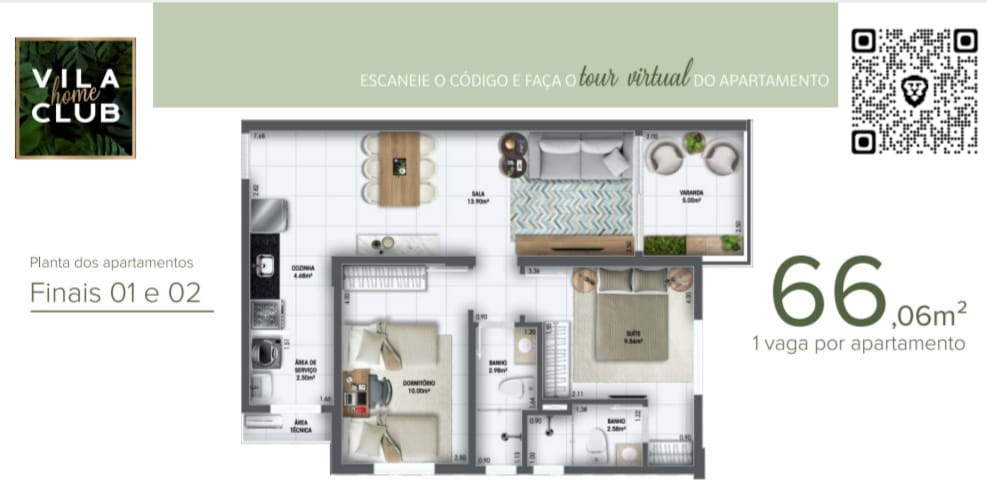 Imagem Apartamento com 2 Quartos à Venda, 63 m²em Centro - Bertioga