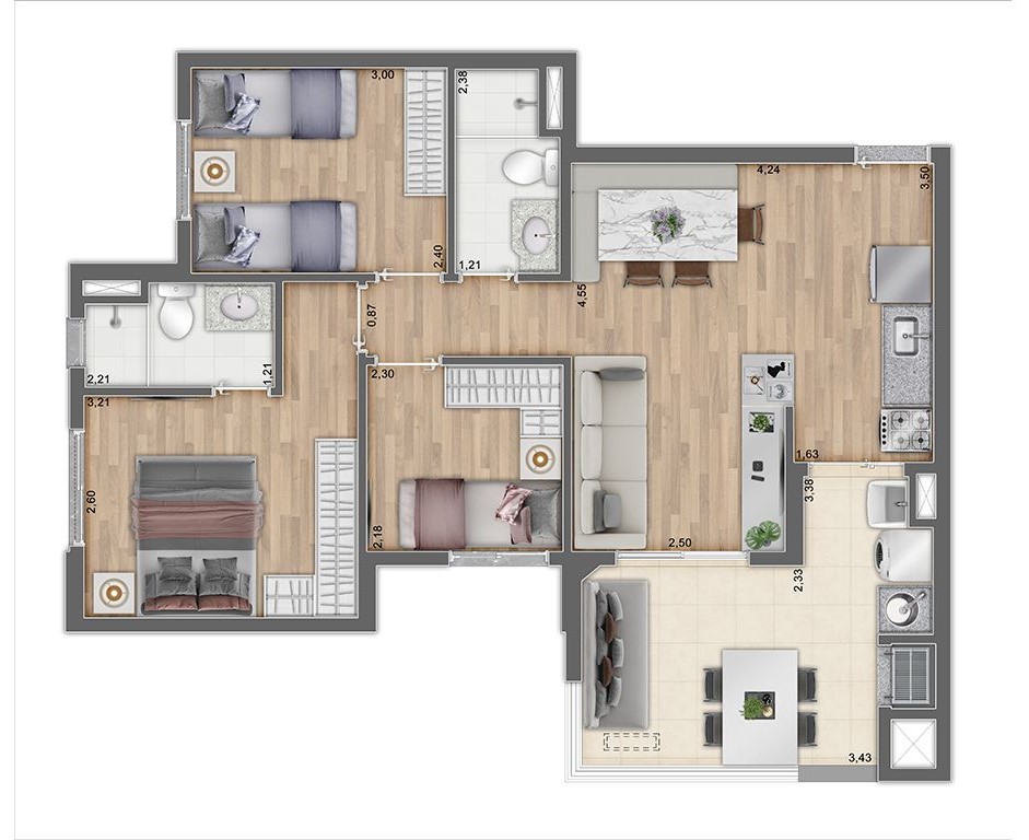 Imagem Apartamento com 3 Quartos à Venda, 66 m²em Vila Prudente - São Paulo Imagem Apartamento com 3 Quartos à Venda, 66 m²em Vila Prudente - São Paulo