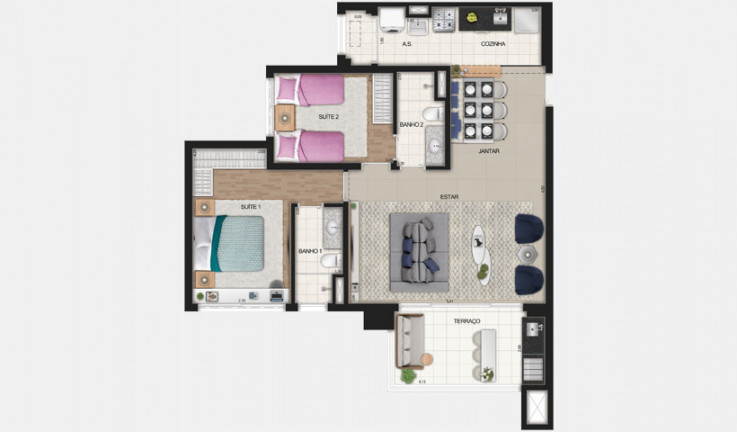 Imagem Apartamento com 3 Quartos à Venda, 67 m² em Centro - Osasco