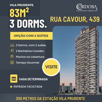 Imagem Apartamento com 4 Quartos à Venda, 101 m² em Vila Prudente - São Paulo
