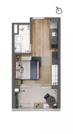 Imagem Studio com 1 Quarto à Venda, em Vila Pompéia - São Paulo Imagem Studio com 1 Quarto à Venda, em Vila Pompéia - São Paulo