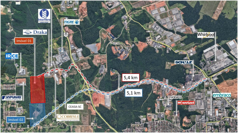 Imagem Terreno à Venda, 192.404 m² em Pirabeiraba (Pirabeiraba) - Joinville