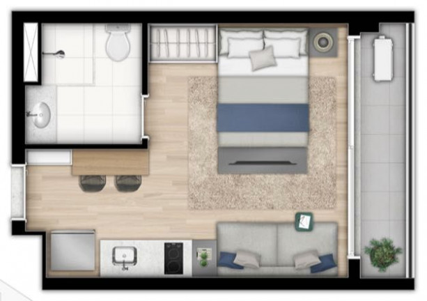 Imagem Studio com 1 Quarto à Venda, 26 m² em Butantã - São Paulo Imagem Studio com 1 Quarto à Venda, 26 m² em Butantã - São Paulo