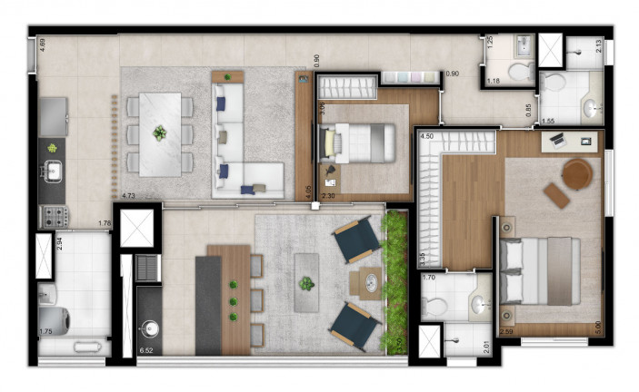 Imagem Apartamento com 3 Quartos à Venda, 111 m² em Sumarezinho - São Paulo