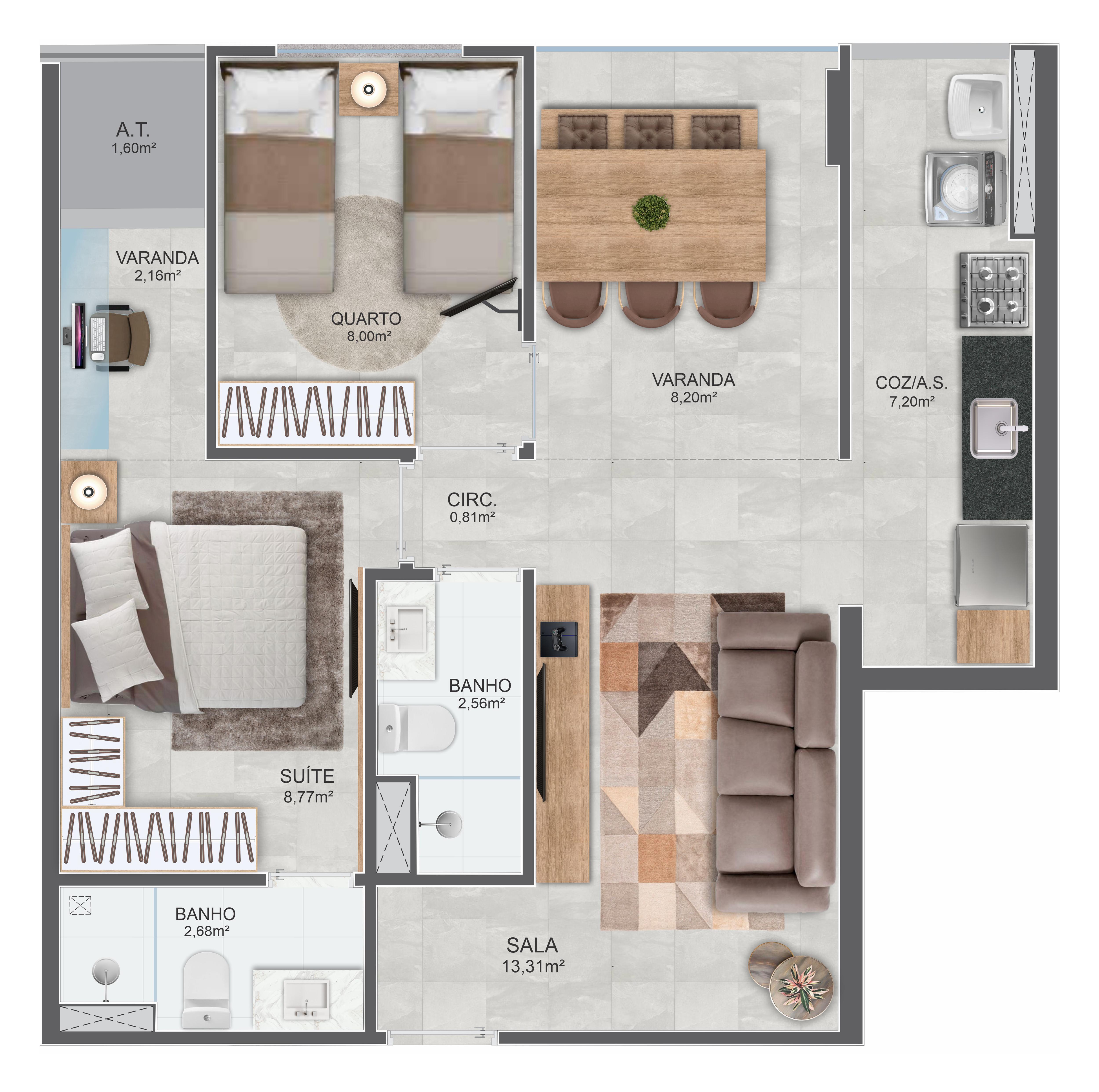 Imagem Apartamento com 2 Quartos à Venda, 60 m² em Praia da Costa - Vila Velha