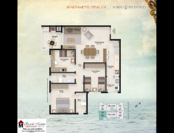 Imagem Apartamento com 3 Quartos à Venda, Locação ou Temporada, 94 m² em Mar Grosso - Laguna Imagem Apartamento com 3 Quartos à Venda, Locação ou Temporada, 94 m² em Mar Grosso - Laguna