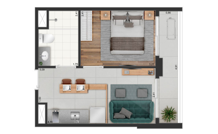 Imagem Studio à Venda, 31 m² em Penha de França - São Paulo