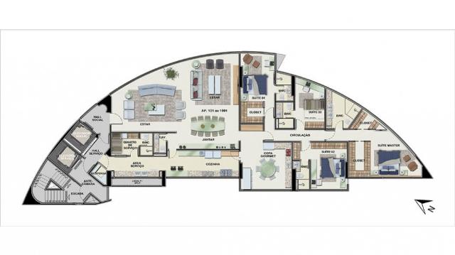 Imagem Apartamento com 4 Quartos à Venda, 268 m²em Pina - Recife Imagem Apartamento com 4 Quartos à Venda, 268 m²em Pina - Recife