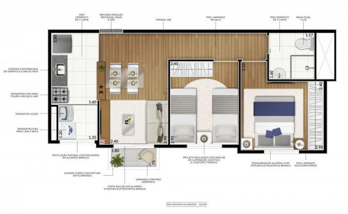 Imagem Apartamento com 2 Quartos à Venda, 42 m² em Dos Casa - São Bernardo do Campo