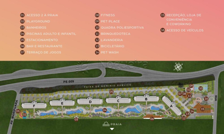 Imagem Flat com 1 Quarto à Venda, 32 m² em Praia do Cupe - Ipojuca