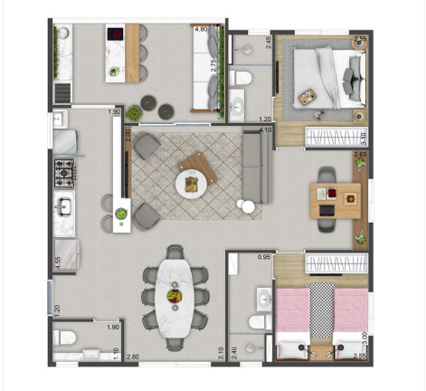 Imagem Apartamento com 3 Quartos à Venda, 87 m² em Umuarama - Osasco
