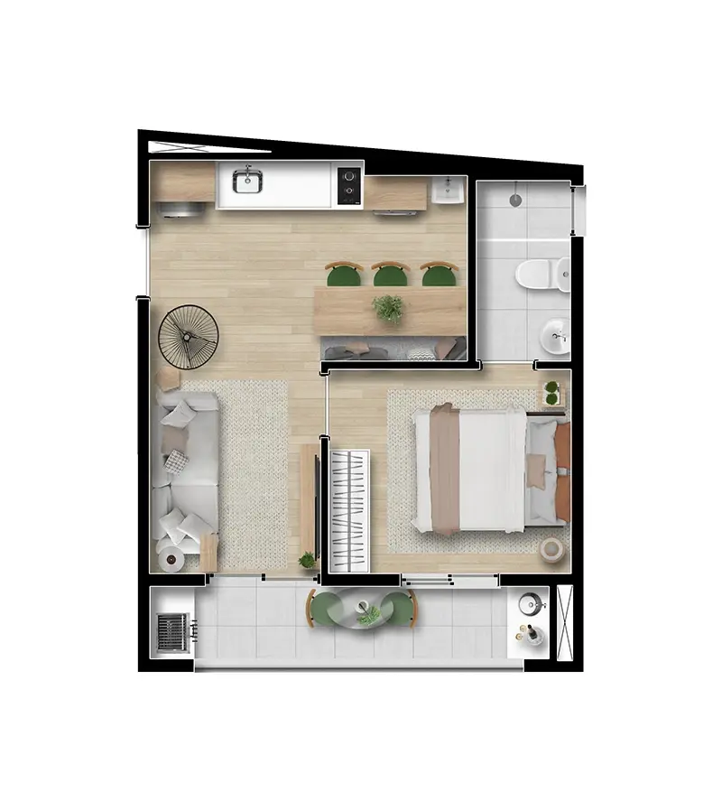 Imagem Apartamento com 2 Quartos à Venda, 37 m²em Santa Efigênia - São Paulo