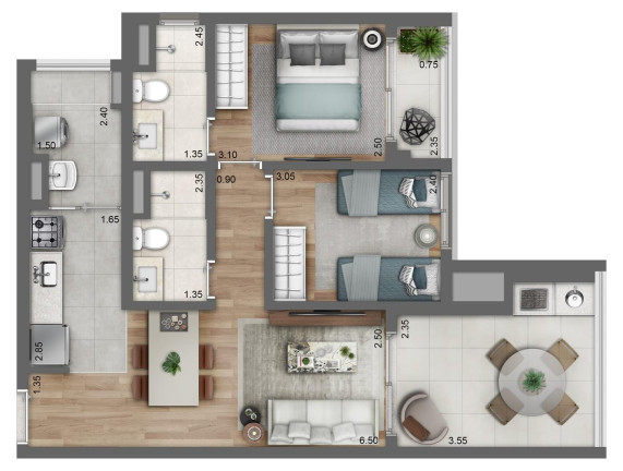 Imagem Apartamento com 2 Quartos à Venda, 70 m² em Perdizes - São Paulo Imagem Apartamento com 2 Quartos à Venda, 70 m² em Perdizes - São Paulo