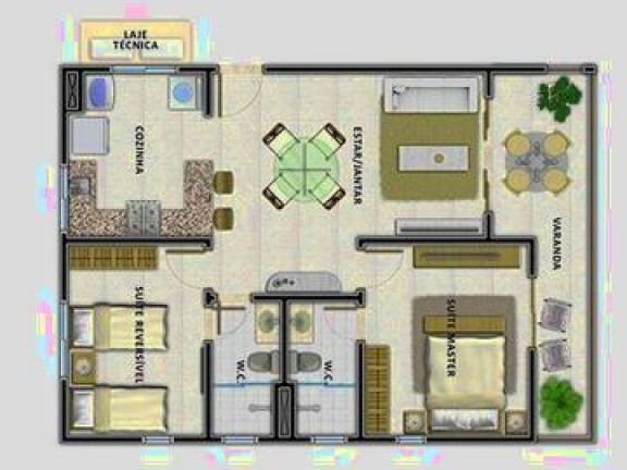 Imagem Apartamento com 2 Quartos para Alugar, 71 m² em Pecém Colonia - São Gonçalo do Amarante Imagem Apartamento com 2 Quartos para Alugar, 71 m² em Pecém Colonia - São Gonçalo do Amarante