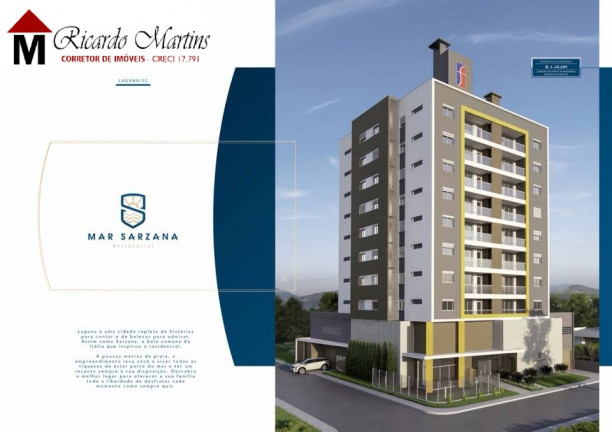 Imagem Apartamento com 3 Quartos à Venda, 96 m² em Mar Grosso - Laguna Imagem Apartamento com 3 Quartos à Venda, 96 m² em Mar Grosso - Laguna