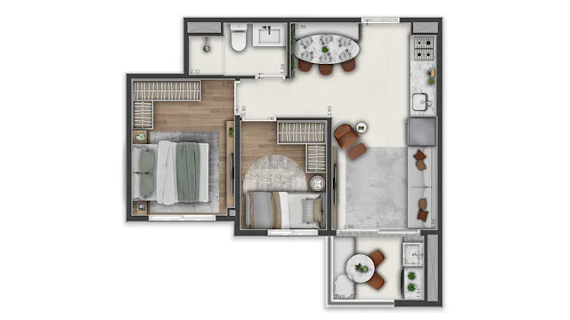 Imagem Apartamento com 2 Quartos à Venda, 43 m² em Vila Guilhermina - São Paulo Imagem Apartamento com 2 Quartos à Venda, 43 m² em Vila Guilhermina - São Paulo