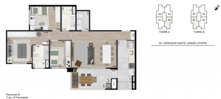 Imagem Apartamento com 3 Quartos à Venda, em Cézar de Souza - Mogi das Cruzes Imagem Apartamento com 3 Quartos à Venda, em Cézar de Souza - Mogi das Cruzes