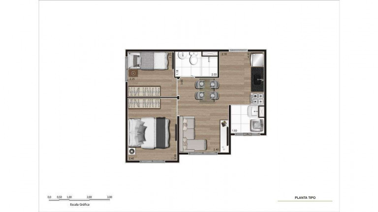 Imagem Apartamento com 2 Quartos à Venda, 35 m² em Paraisópolis - São Paulo