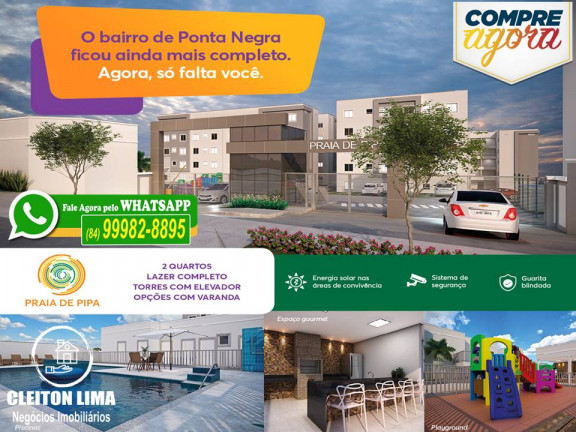 Imagem Apartamento com 2 Quartos à Venda, 42 m² em Nova Parnamirim - Parnamirim