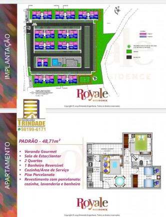 Imagem Apartamento com 2 Quartos à Venda, 55 m² em Turu - São Luís Imagem Apartamento com 2 Quartos à Venda, 55 m² em Turu - São Luís