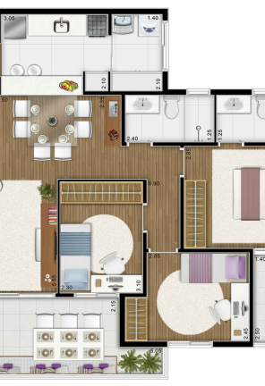 Imagem Apartamento com 3 Quartos à Venda, 91 m² em Parque das Nações - Santo André Imagem Apartamento com 3 Quartos à Venda, 91 m² em Parque das Nações - Santo André