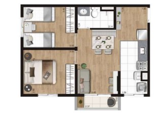 Imagem Apartamento com 2 Quartos à Venda, 42 m² em Jabaquara - Santos Imagem Apartamento com 2 Quartos à Venda, 42 m² em Jabaquara - Santos