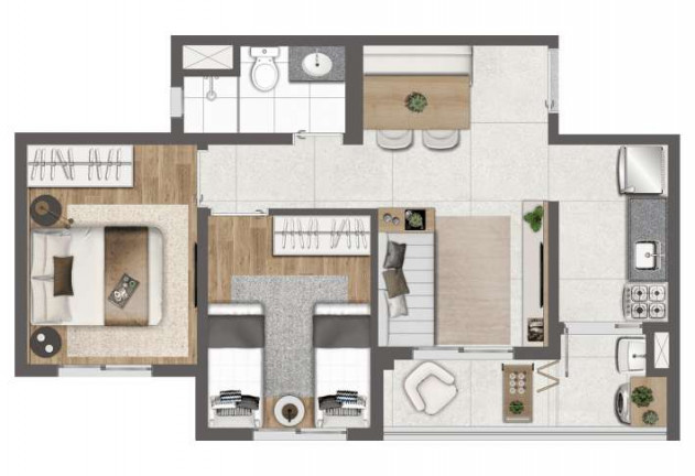 Imagem Apartamento com 1 Quarto à Venda, 34 m² em Butantã - São Paulo