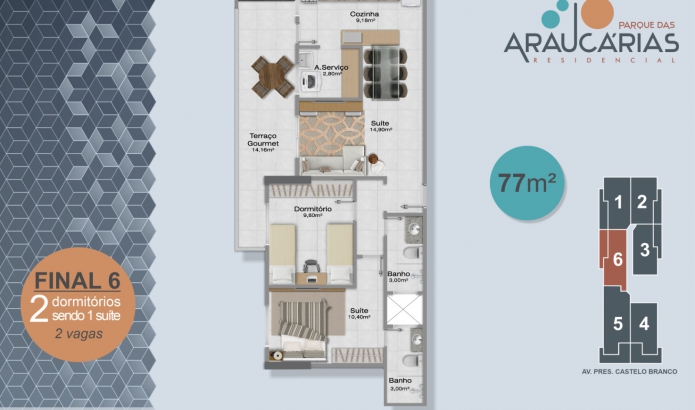 Imagem Apartamento com 2 Quartos à Venda, 86 m²em Real - Praia Grande Imagem Apartamento com 2 Quartos à Venda, 86 m²em Real - Praia Grande