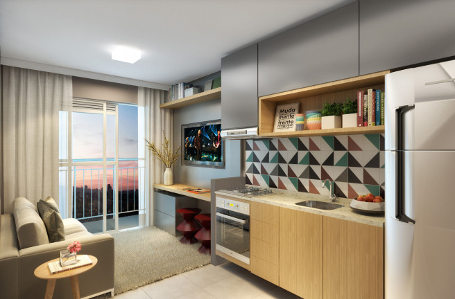 Imagem Apartamento com 1 Quarto à Venda, 37 m² em Vila Palmeiras - São Paulo