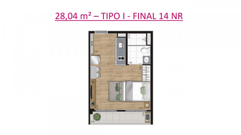 Imagem Studio com 2 Quartos à Venda, 43 m² em Belenzinho - São Paulo Imagem Studio com 2 Quartos à Venda, 43 m² em Belenzinho - São Paulo