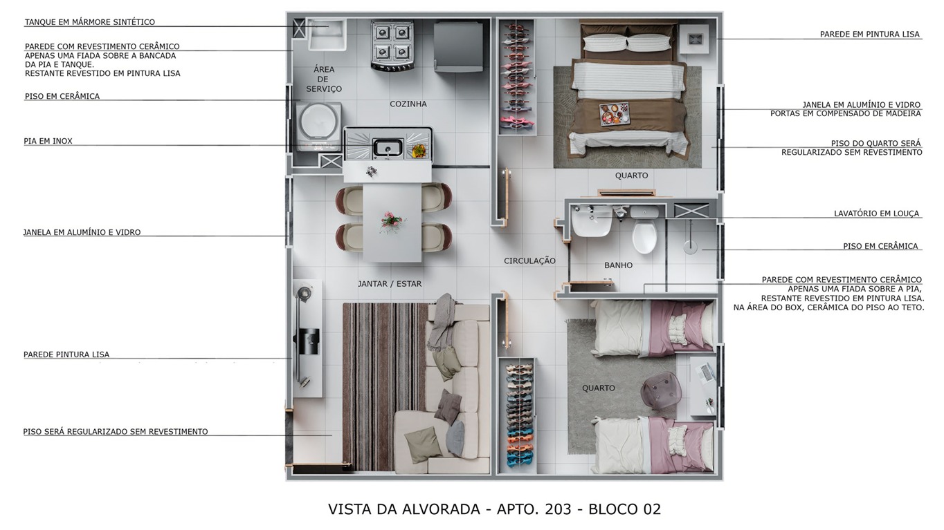 Imagem Apartamento com 2 Quartos à Venda, 41 m²em Da Paz - Manaus Imagem Apartamento com 2 Quartos à Venda, 41 m²em Da Paz - Manaus