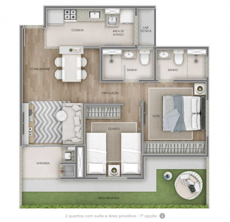 Imagem Apartamento com 2 Quartos à Venda, 52 m² em Paraíso do Morumbi - São Paulo
