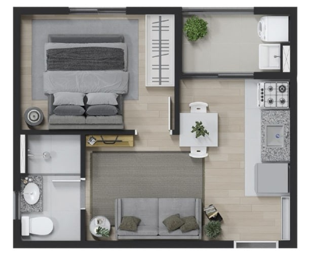 Imagem Apartamento com 1 Quarto à Venda, 28 m²em Jardim Sapopemba - São Paulo