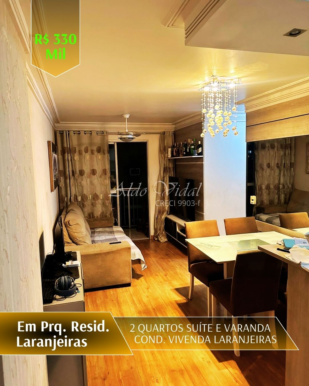 Apartamento com 2 Quartos à Venda, 55 m²em Parque Residencial Laranjeiras - Serra