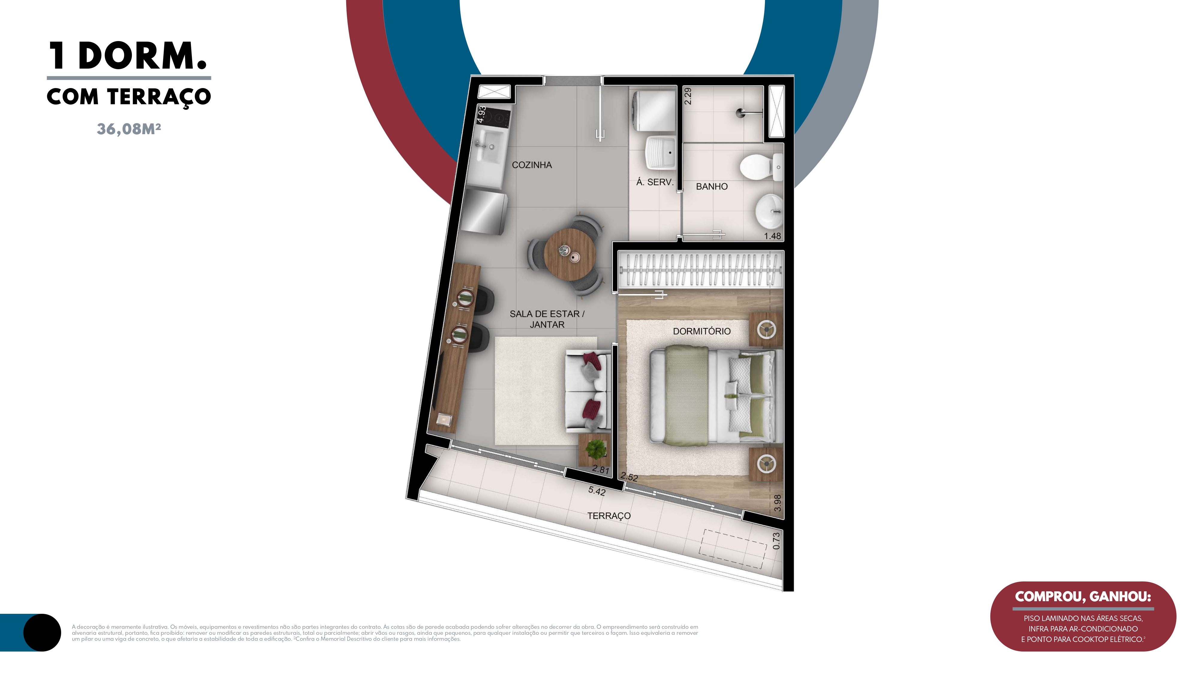 Imagem Apartamento com 1 Quarto à Venda, 38 m²em Vila Buarque - São Paulo