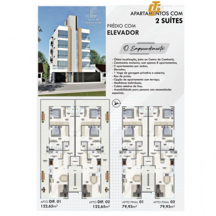 Imagem Apartamento com 2 Quartos à Venda, 80 m² em Areias - Camboriú Imagem Apartamento com 2 Quartos à Venda, 80 m² em Areias - Camboriú