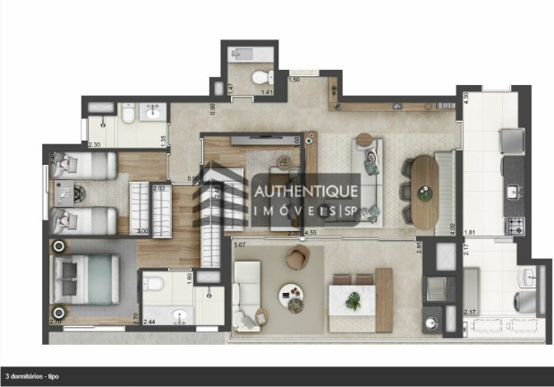 Imagem Apartamento com 3 Quartos à Venda, 110 m² em Campo Belo - São Paulo Imagem Apartamento com 3 Quartos à Venda, 110 m² em Campo Belo - São Paulo