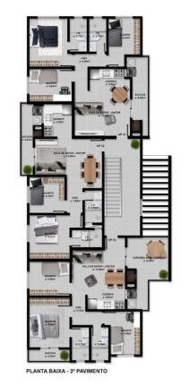 Imagem Apartamento com 2 Quartos à Venda, 54 m² em Afonso Pena - São José Dos Pinhais
