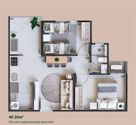 Imagem Apartamento com 2 Quartos à Venda, em Setor Faiçalville - Goiânia Imagem Apartamento com 2 Quartos à Venda, em Setor Faiçalville - Goiânia