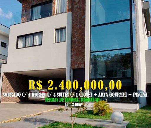Imagem Casa com 4 Quartos à Venda, 340 m² em Loteamento Vale Azul I - Jundiaí Imagem Casa com 4 Quartos à Venda, 340 m² em Loteamento Vale Azul I - Jundiaí