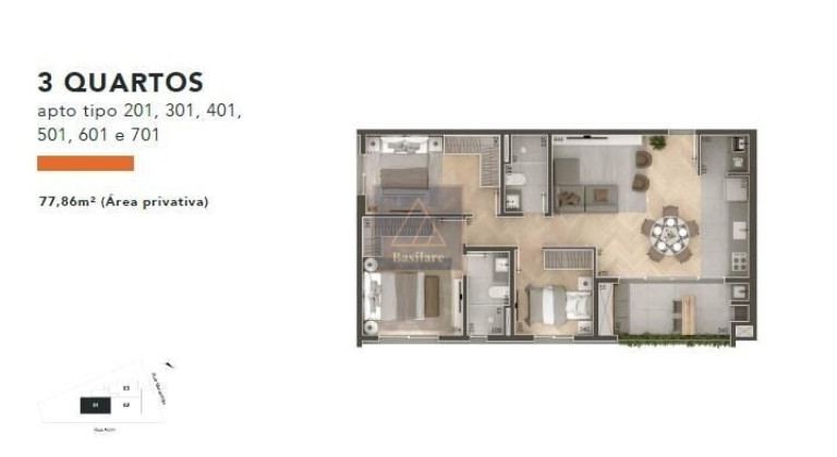 Imagem Apartamento com 2 Quartos à Venda, 72 m² em água Verde - Curitiba